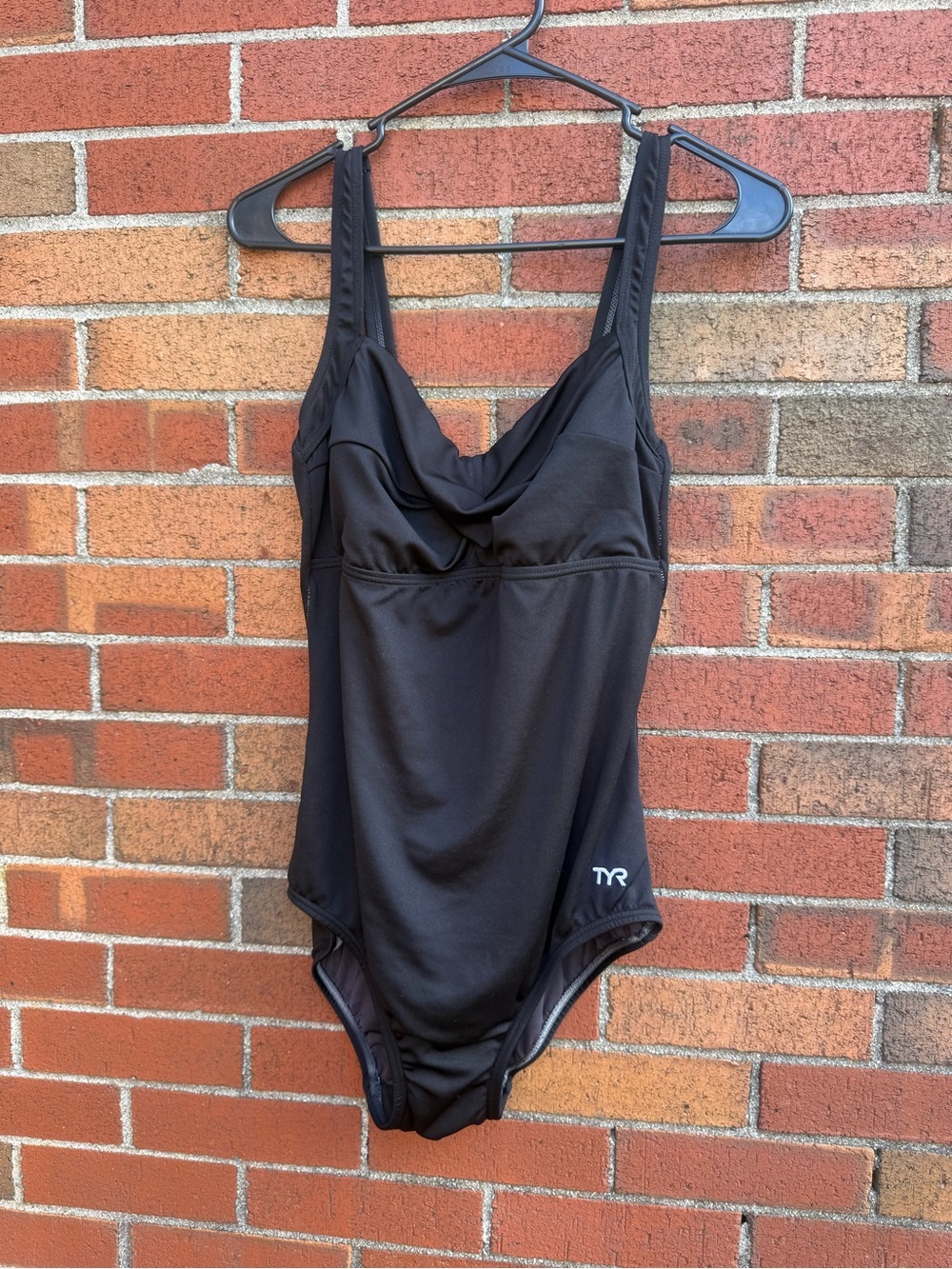TYR Black One Piece Swimsuit Size 8 Tummy Control Athletic Swimwear